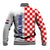 Personalised Croatia Baseball Jacket Chessboard Mix Coat Of Arms TS06 - Wonder Print Shop