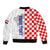 Personalised Croatia Bomber Jacket Chessboard Mix Coat Of Arms TS06 - Wonder Print Shop