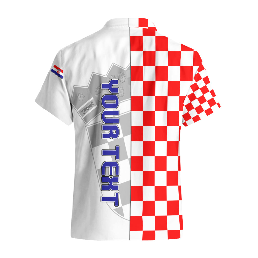 Personalised Croatia Hawaiian Shirt Chessboard Mix Coat Of Arms TS06 - Wonder Print Shop