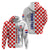 Personalised Croatia Hoodie Chessboard Mix Coat Of Arms TS06 - Wonder Print Shop