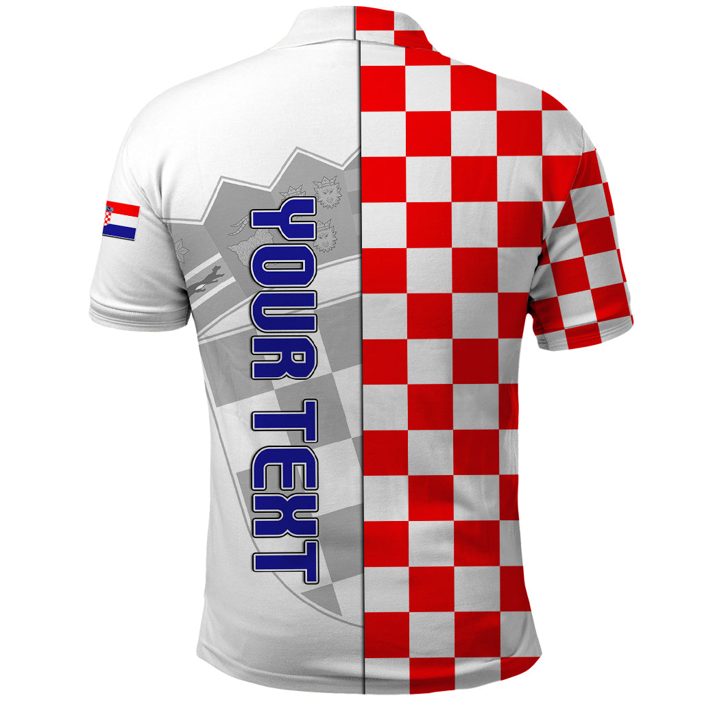Personalised Croatia Polo Shirt Chessboard Mix Coat Of Arms TS06 - Wonder Print Shop