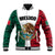 Mexico Baseball Jacket Coat Of Arms With Mexican Aztec Pattern TS06 - Wonder Print Shop