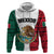 Mexico Hoodie Coat Of Arms With Mexican Aztec Pattern TS06 - Wonder Print Shop