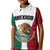 Mexico Kid Polo Shirt Coat Of Arms With Mexican Aztec Pattern TS06 - Wonder Print Shop