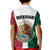Mexico Kid Polo Shirt Coat Of Arms With Mexican Aztec Pattern TS06 - Wonder Print Shop