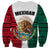 Mexico Sweatshirt Coat Of Arms With Mexican Aztec Pattern TS06 - Wonder Print Shop