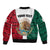 Personlised Mexico Bomber Jacket Coat Of Arms With Mexican Aztec Pattern TS06 - Wonder Print Shop