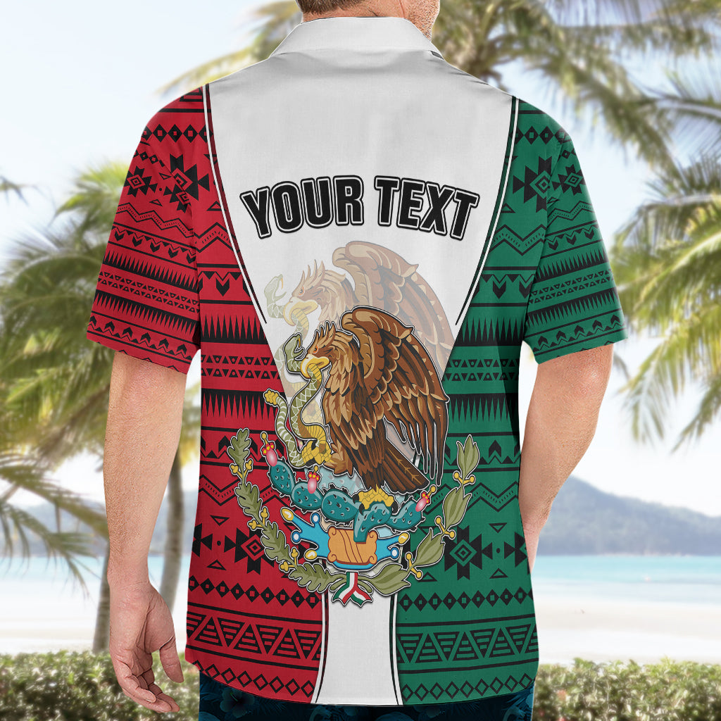 Personlised Mexico Hawaiian Shirt Coat Of Arms With Mexican Aztec Pattern TS06 - Wonder Print Shop