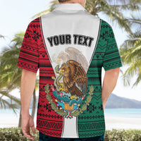 Personlised Mexico Hawaiian Shirt Coat Of Arms With Mexican Aztec Pattern TS06 - Wonder Print Shop