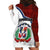 Dominican Republic Hoodie Dress Dominicana Plaid Pattern Mix Coat Of Arms TS06 - Wonder Print Shop