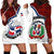 dominican-republic-hoodie-dress-dominicana-plaid-pattern-mix-coat-of-arms