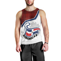 dominican-republic-men-tank-top-dominicana-plaid-pattern-mix-coat-of-arms