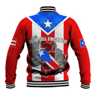 Puerto Rico Baseball Jacket Coqui Frog Mix Flor de Maga TS06