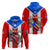 Puerto Rico Hoodie Coqui Frog Mix Flor de Maga TS06 - Wonder Print Shop