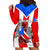Puerto Rico Hoodie Dress Coqui Frog Mix Flor de Maga TS06 - Wonder Print Shop