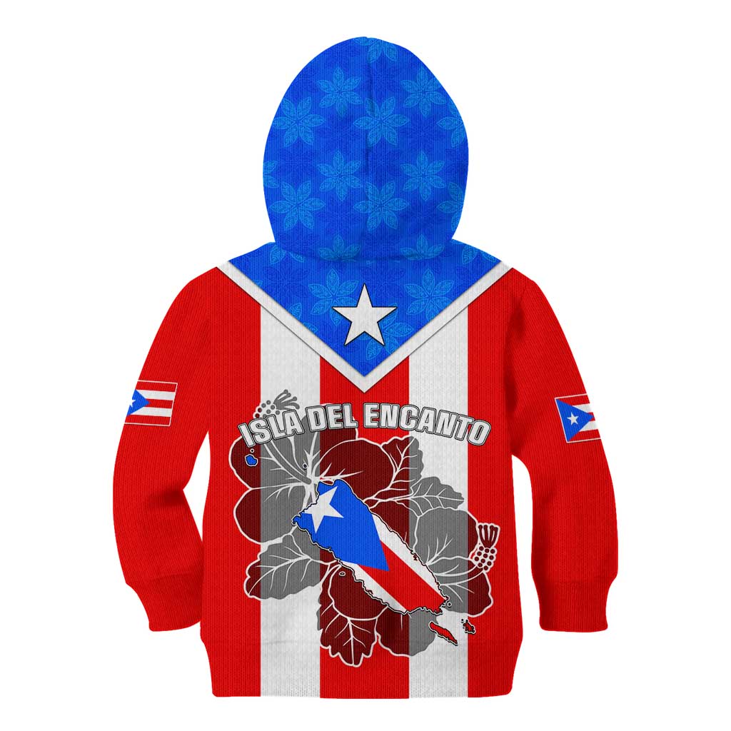 Puerto Rico Kid Hoodie Coqui Frog Mix Flor de Maga TS06