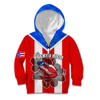 Puerto Rico Kid Hoodie Coqui Frog Mix Flor de Maga TS06