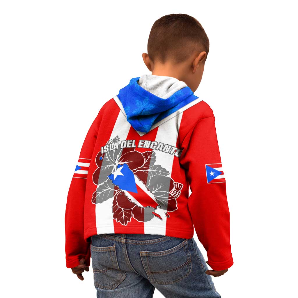 Puerto Rico Kid Hoodie Coqui Frog Mix Flor de Maga TS06