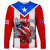 Puerto Rico Long Sleeve Shirt Coqui Frog Mix Flor de Maga TS06 - Wonder Print Shop