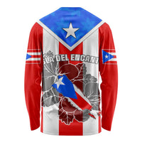 Puerto Rico Long Sleeve Shirt Coqui Frog Mix Flor de Maga TS06