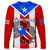 Puerto Rico Long Sleeve Shirt Coqui Frog Mix Flor de Maga TS06 - Wonder Print Shop