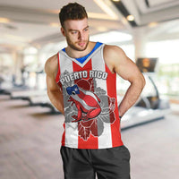 Puerto Rico Men Tank Top Coqui Frog Mix Flor de Maga TS06