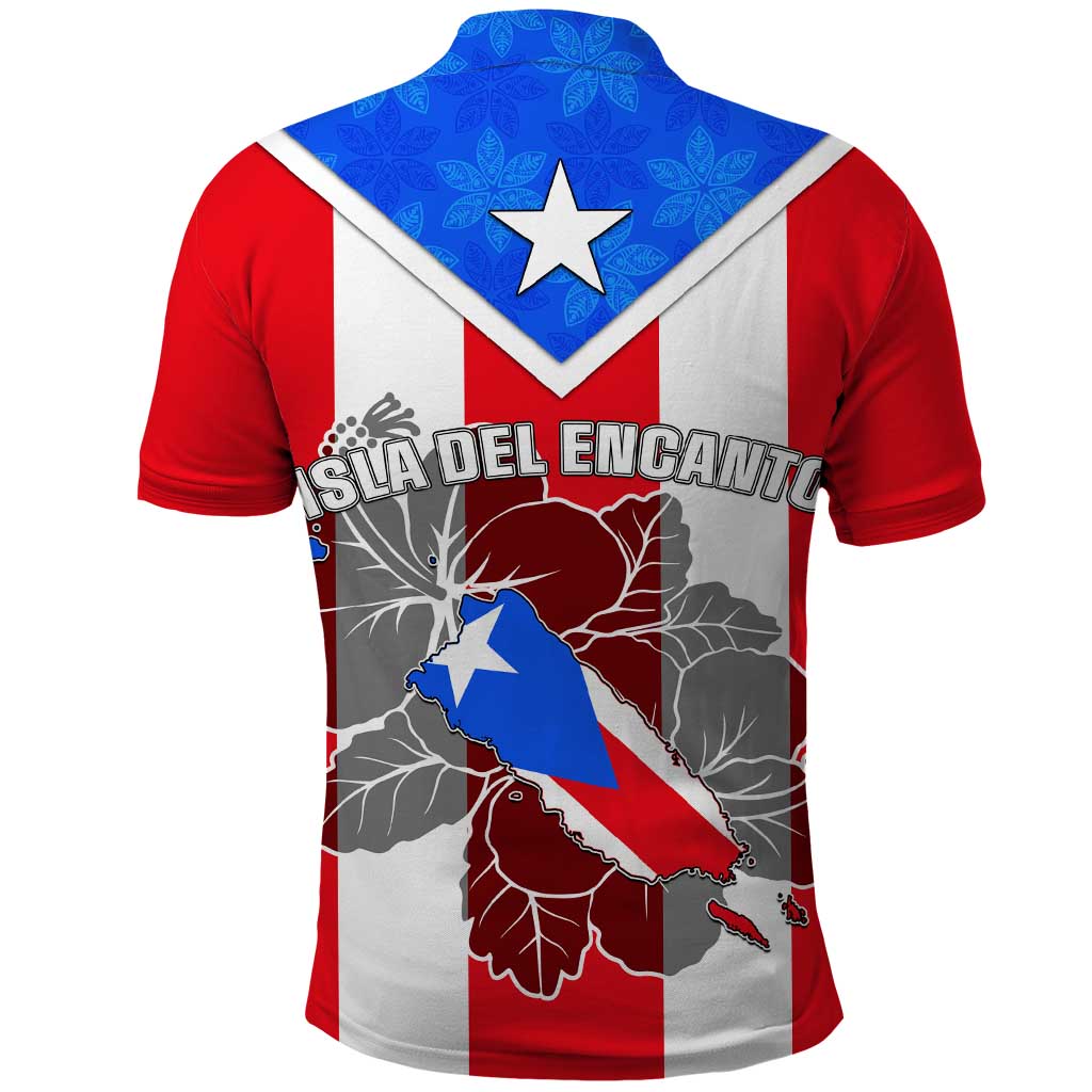 Puerto Rico Polo Shirt Coqui Frog Mix Flor de Maga TS06