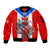 Puerto Rico Sleeve Zip Bomber Jacket Coqui Frog Mix Flor de Maga TS06 - Wonder Print Shop