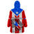 Puerto Rico Wearable Blanket Hoodie Coqui Frog Mix Flor de Maga TS06 - Wonder Print Shop