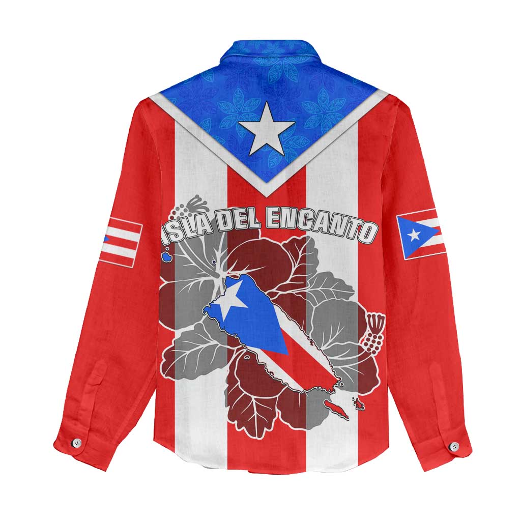 Puerto Rico Women Casual Shirt Coqui Frog Mix Flor de Maga TS06