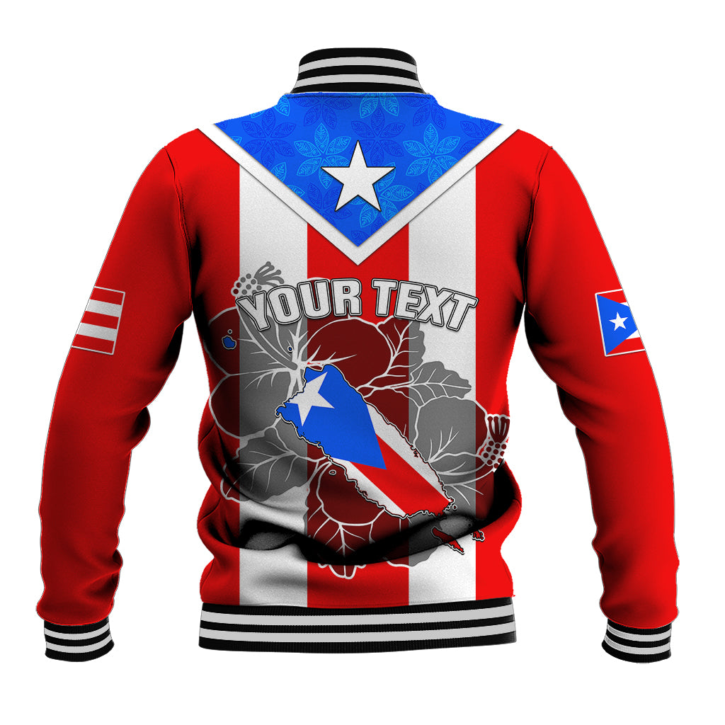 Custom Puerto Rico Baseball Jacket Coqui Frog Mix Flor de Maga TS06 - Wonder Print Shop