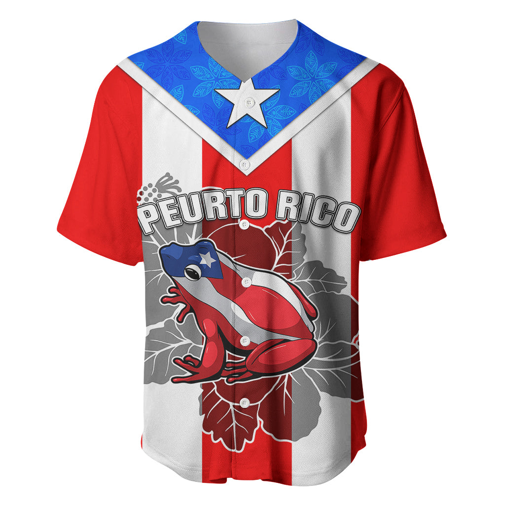 Custom Puerto Rico Baseball Jersey Coqui Frog Mix Flor de Maga TS06 - Wonder Print Shop