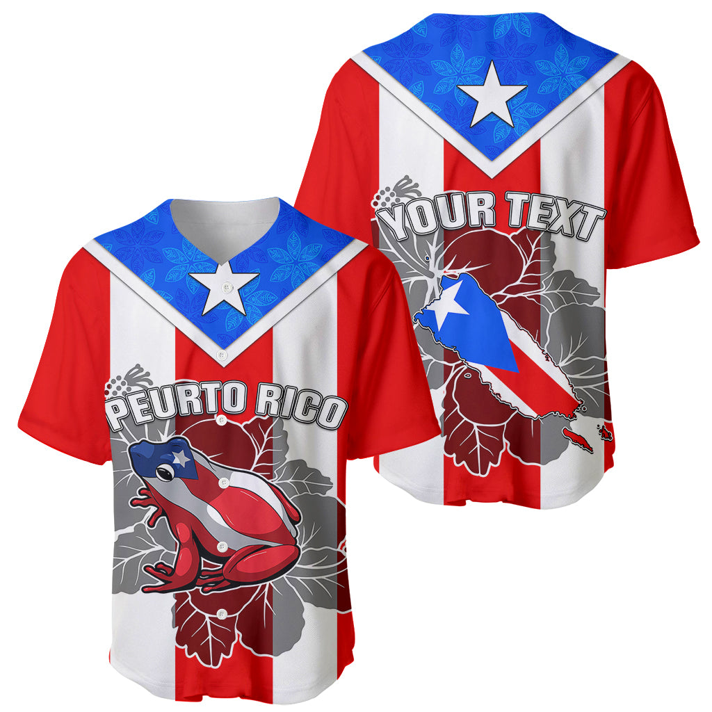 Custom Puerto Rico Baseball Jersey Coqui Frog Mix Flor de Maga TS06 - Wonder Print Shop