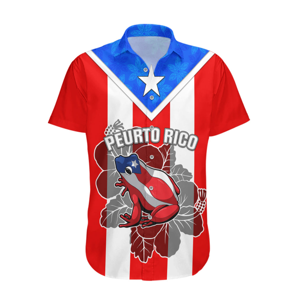Custom Puerto Rico Hawaiian Shirt Coqui Frog Mix Flor de Maga TS06 - Wonder Print Shop