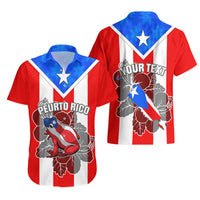 Custom Puerto Rico Hawaiian Shirt Coqui Frog Mix Flor de Maga TS06 - Wonder Print Shop
