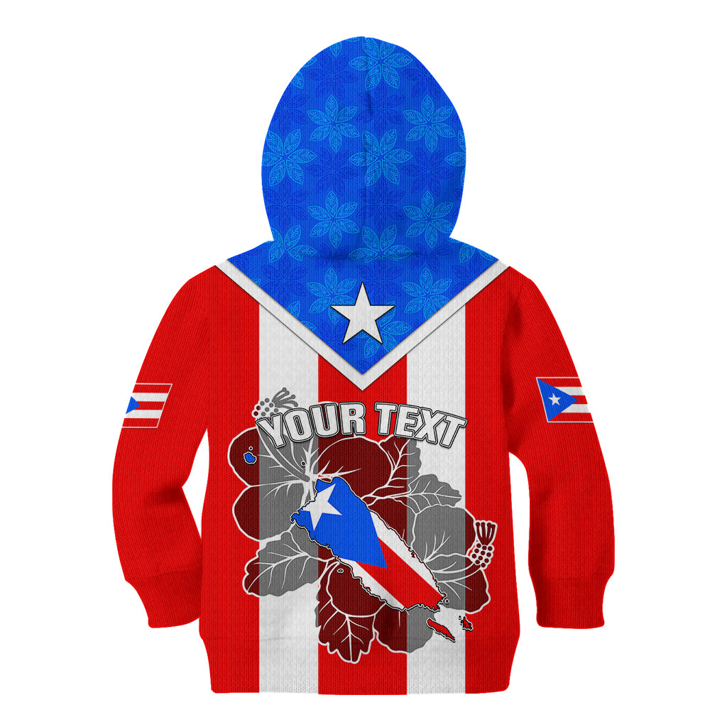 Custom Puerto Rico Kid Hoodie Coqui Frog Mix Flor de Maga TS06 - Wonder Print Shop