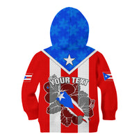 Custom Puerto Rico Kid Hoodie Coqui Frog Mix Flor de Maga TS06 - Wonder Print Shop