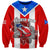 Custom Puerto Rico Sweatshirt Coqui Frog Mix Flor de Maga TS06 - Wonder Print Shop