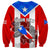 Custom Puerto Rico Sweatshirt Coqui Frog Mix Flor de Maga TS06 - Wonder Print Shop