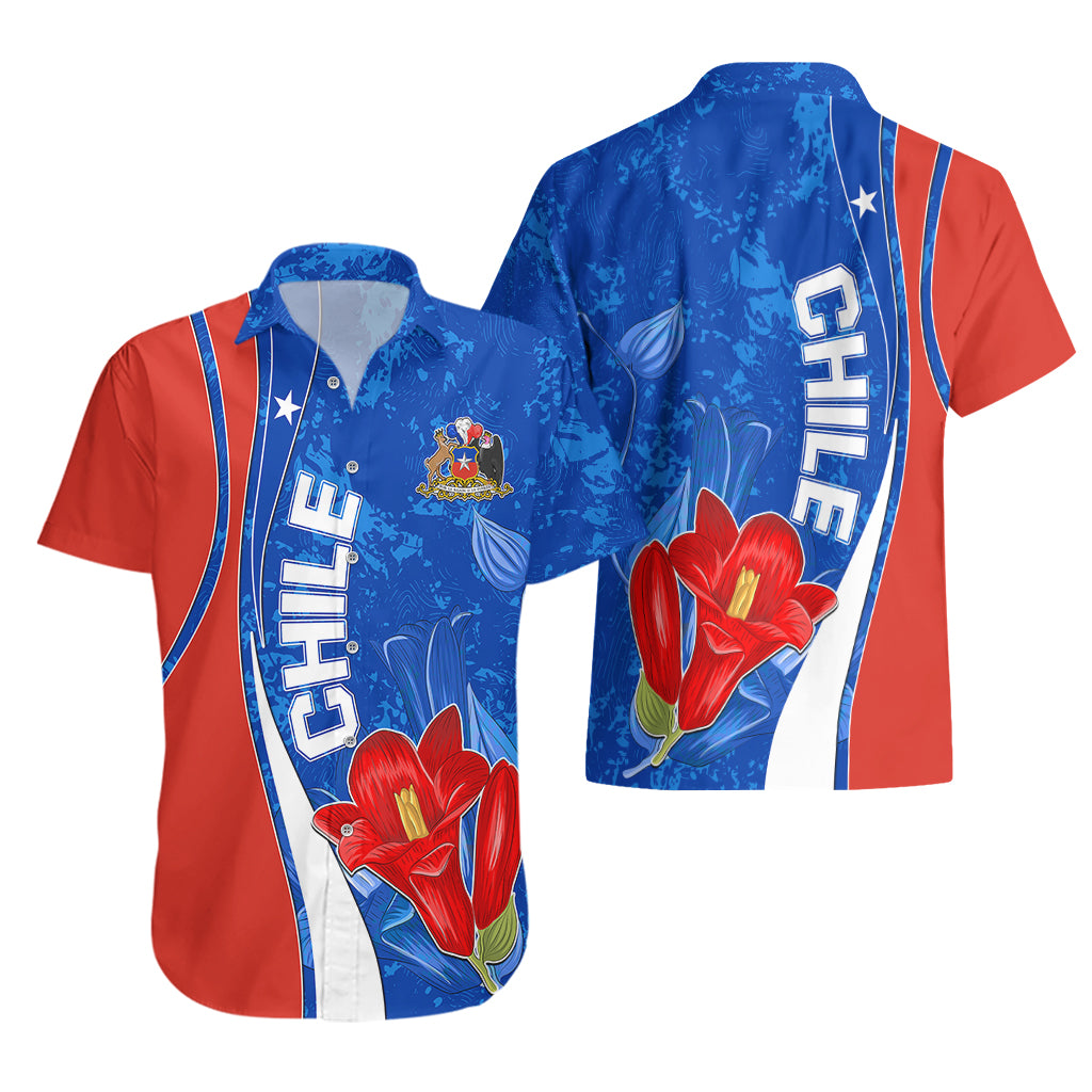 Chile Hawaiian Shirt Copihue With Flag TS06 - Wonder Print Shop