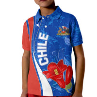 Chile Kid Polo Shirt Copihue With Flag TS06 - Wonder Print Shop