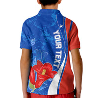 Custom Chile Kid Polo Shirt Copihue With Flag TS06 - Wonder Print Shop