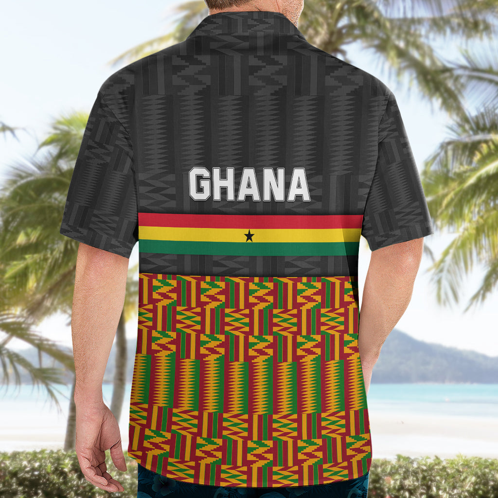 Ghana Hawaiian Shirt Kente Pattern With Coat Of Arms TS06 - Wonder Print Shop