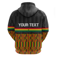 Custom Ghana Hoodie Kente Pattern With Coat Of Arms TS06 - Wonder Print Shop