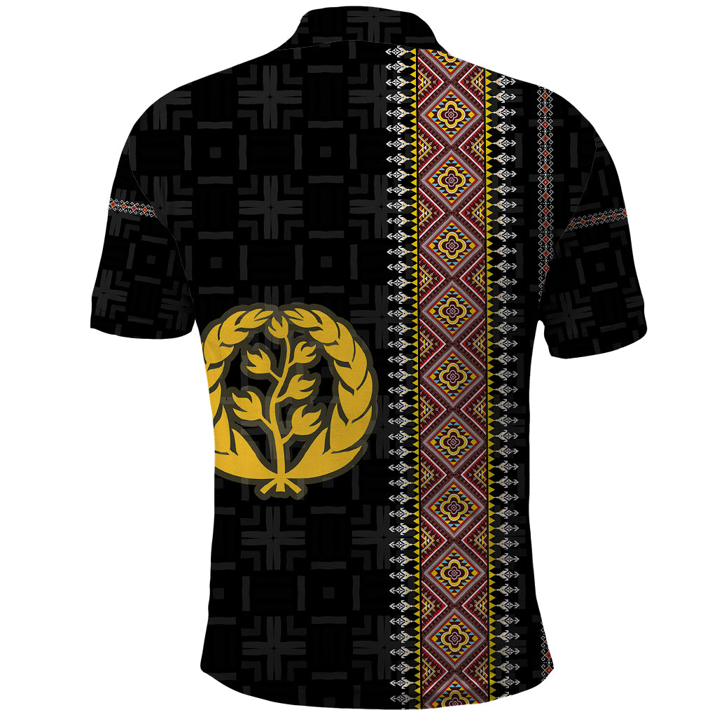 Eritrea Polo Shirt Habesha With African Pattern TS06 - Wonder Print Shop