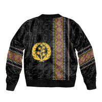 Eritrea Sleeve Zip Bomber Jacket Habesha With African Pattern TS06 - Wonder Print Shop