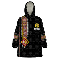 Eritrea Wearable Blanket Hoodie Habesha With African Pattern TS06 - Wonder Print Shop