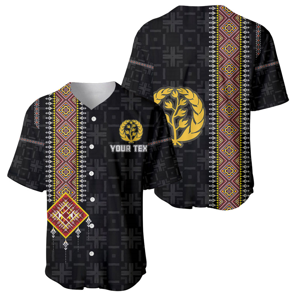 Custom Eritrea Baseball Jersey Habesha With African Pattern TS06 - Wonder Print Shop