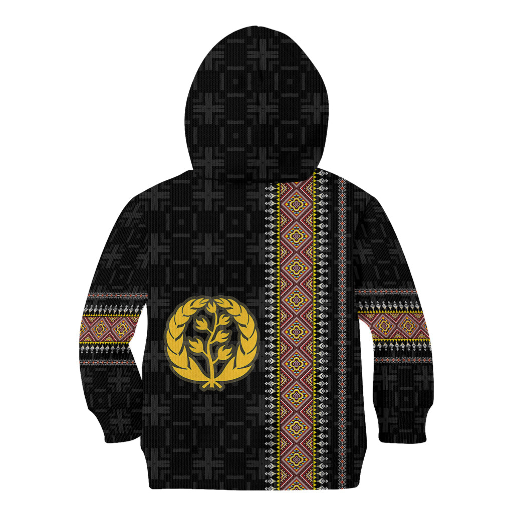 Custom Eritrea Kid Hoodie Habesha With African Pattern TS06 - Wonder Print Shop