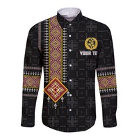 Custom Eritrea Long Sleeve Button Shirt Habesha With African Pattern TS06 - Wonder Print Shop